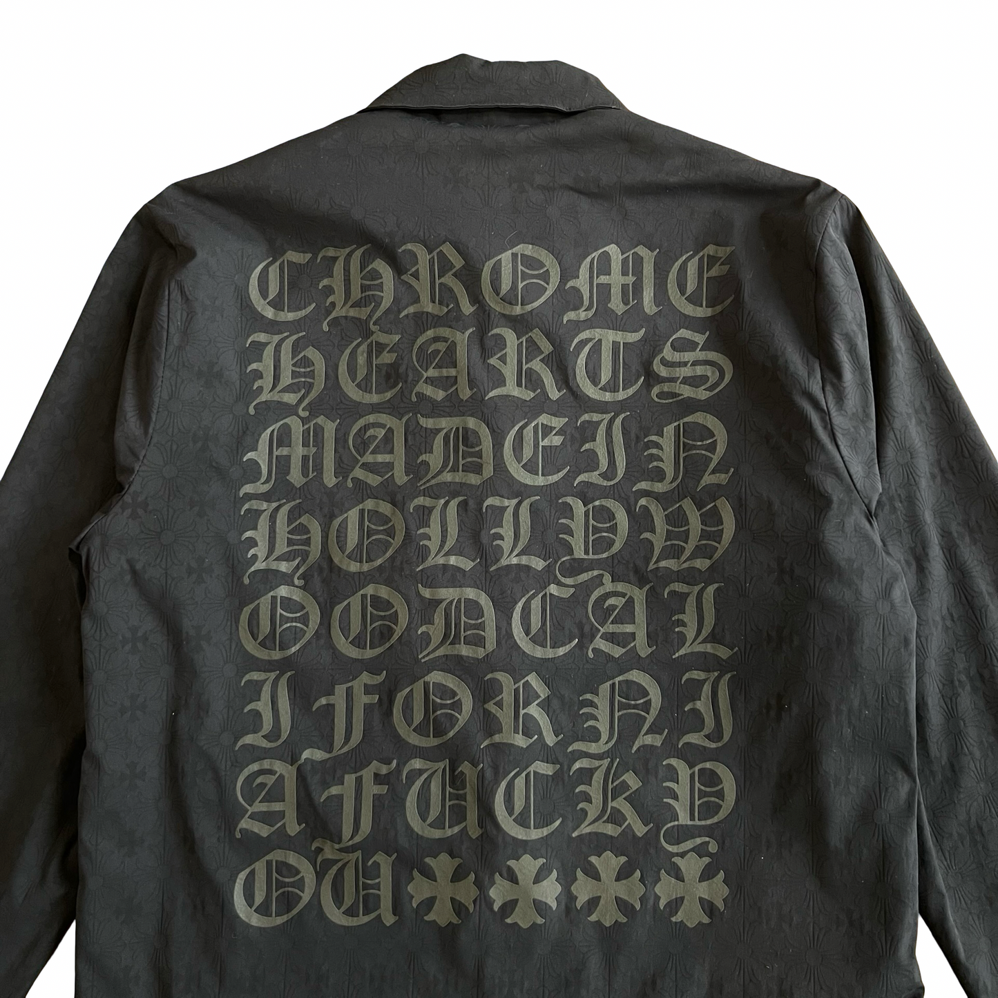 Chrome Hearts ‘Eye Chart’ Coaches Jacket SZ Small