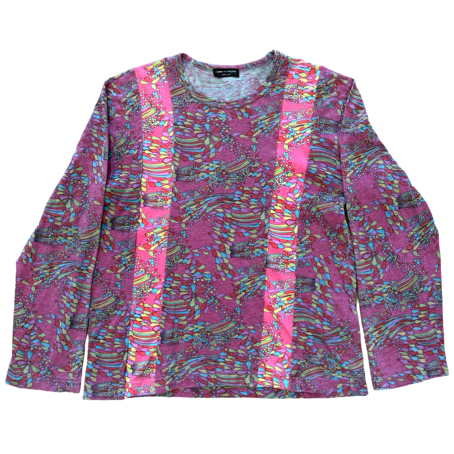 Comme des garçons Reconstructed Psychedelic L/S Shirt AW01 Sz