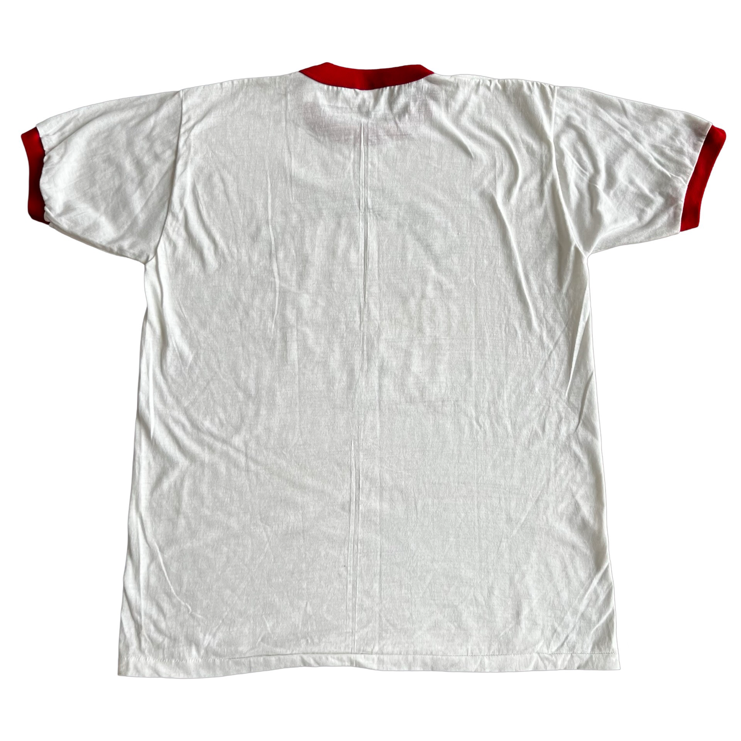 Vintage 80s I Am Chemical Vitruvian Man Monsanto Ringer T-Shirt SZ XL