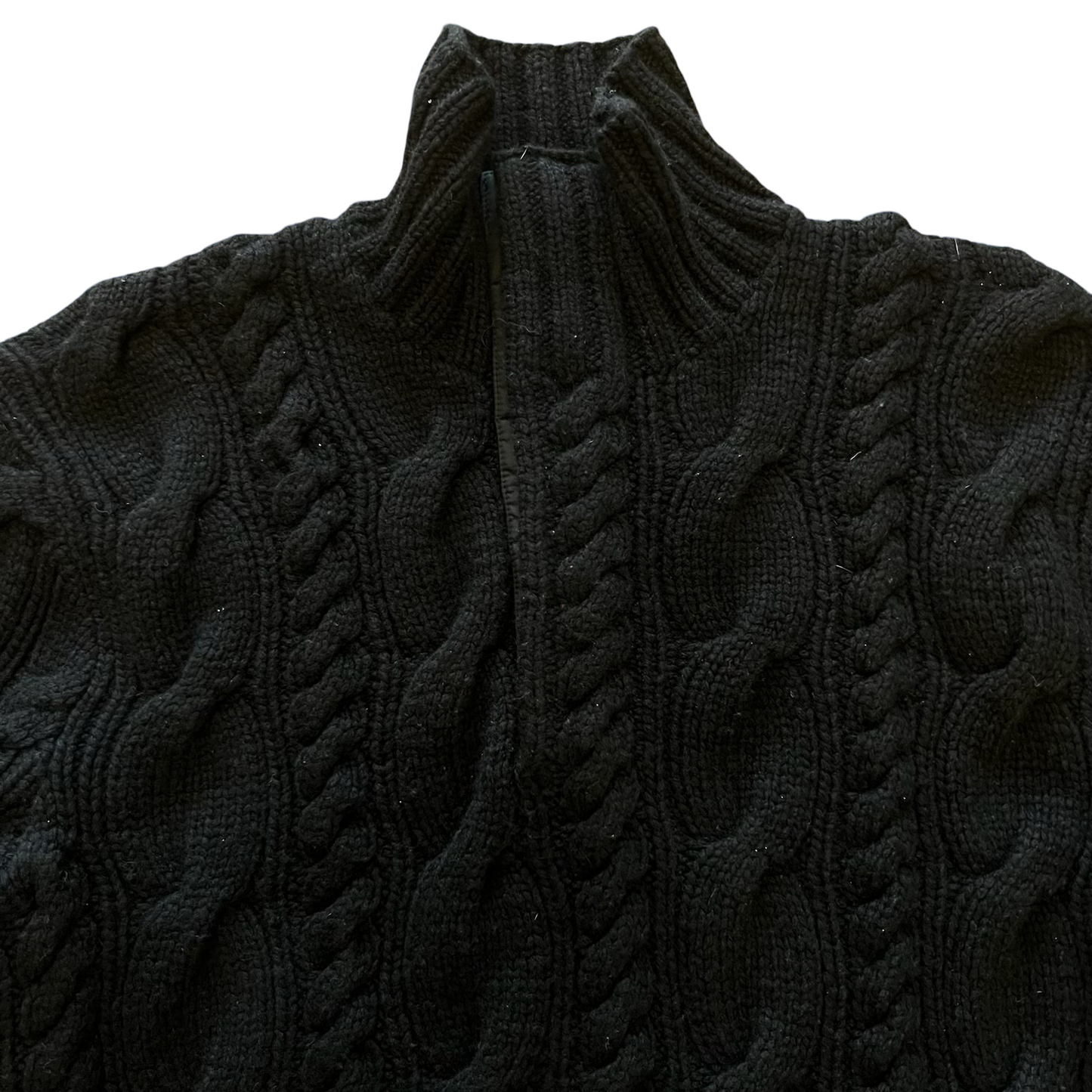 Vintage Polo RLX Cashmere Cable Hand Knit Sweater SZ L