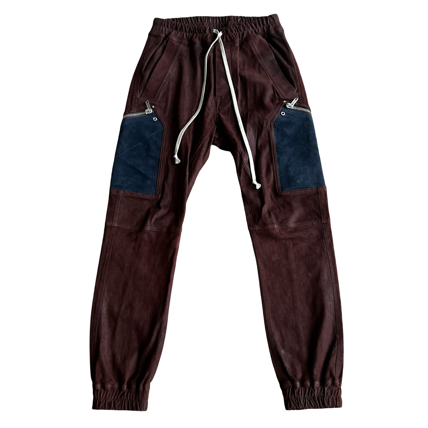 Rick Owens Women's Goat Leather Performa Cargo Jogger FW20 SZ 46