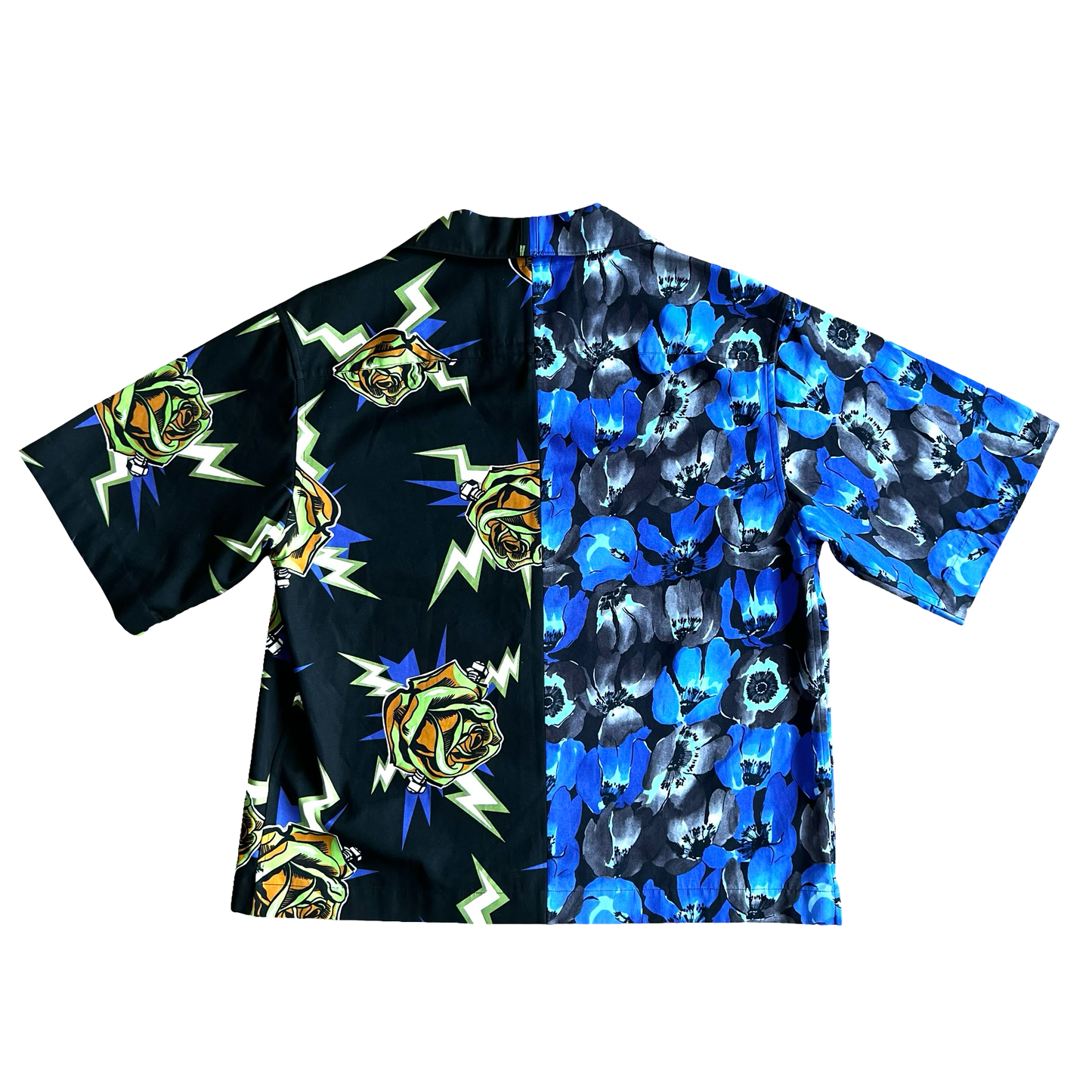 Prada Split Frankenstein Flower Button-up AW19 SZ XS