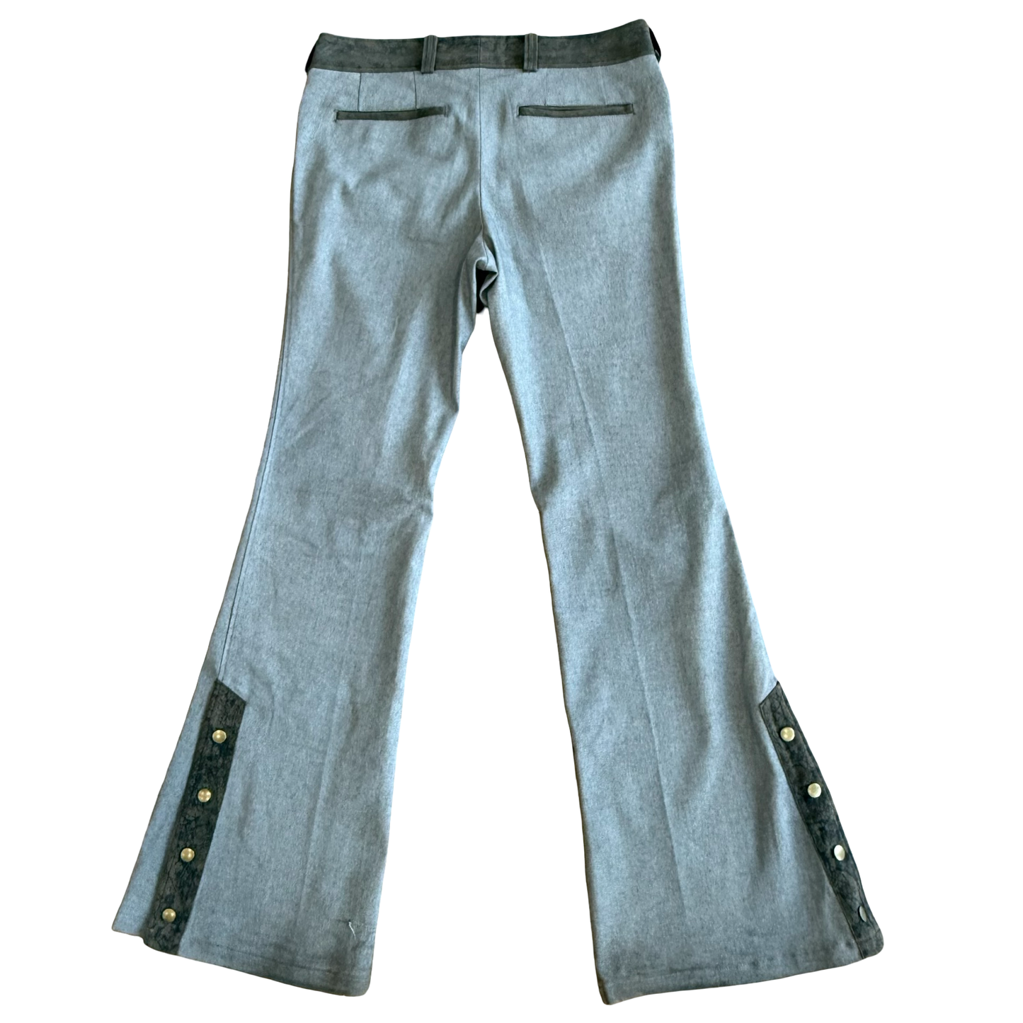 Tornado Mart Suede Trim Flare Denim SZ L