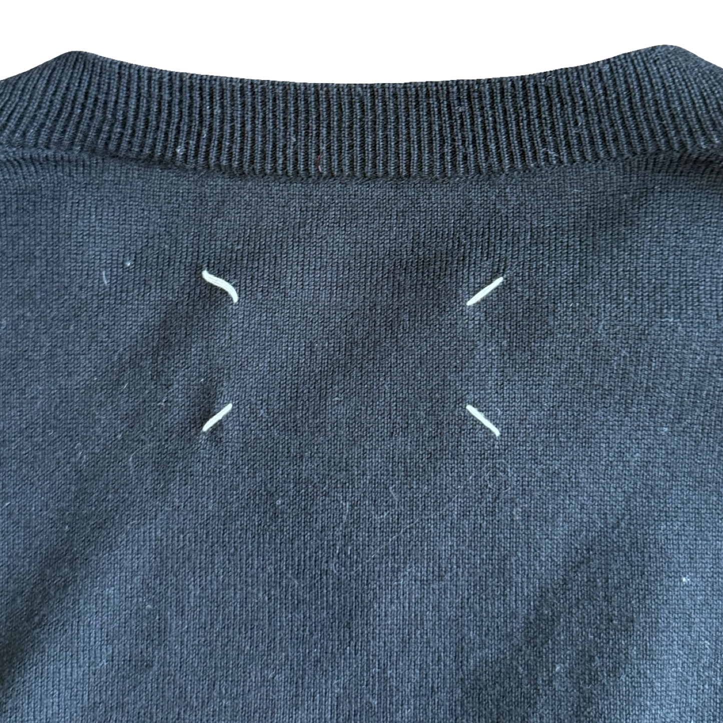 Margiela split color Knit Sweater SZ M