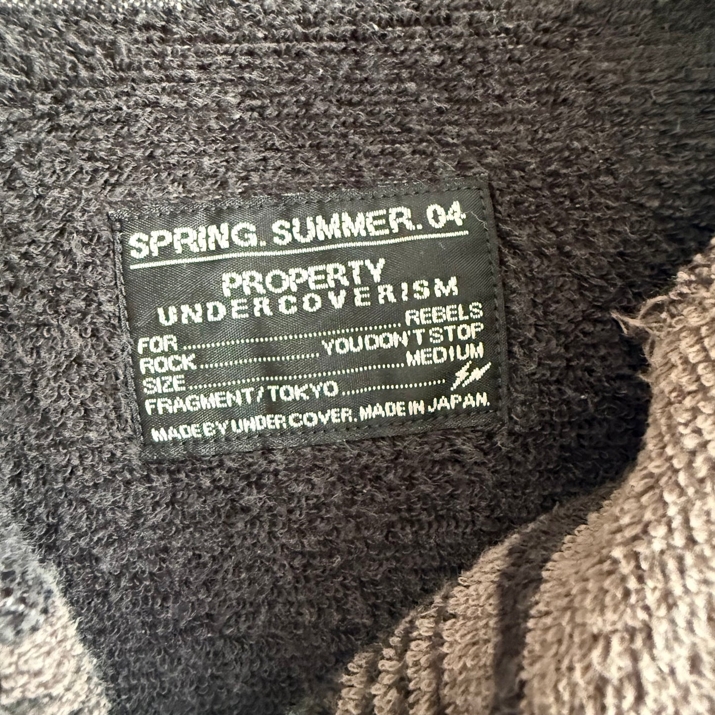 Undercover x Fragment Terry Cloth Button-up SS04 SZ M