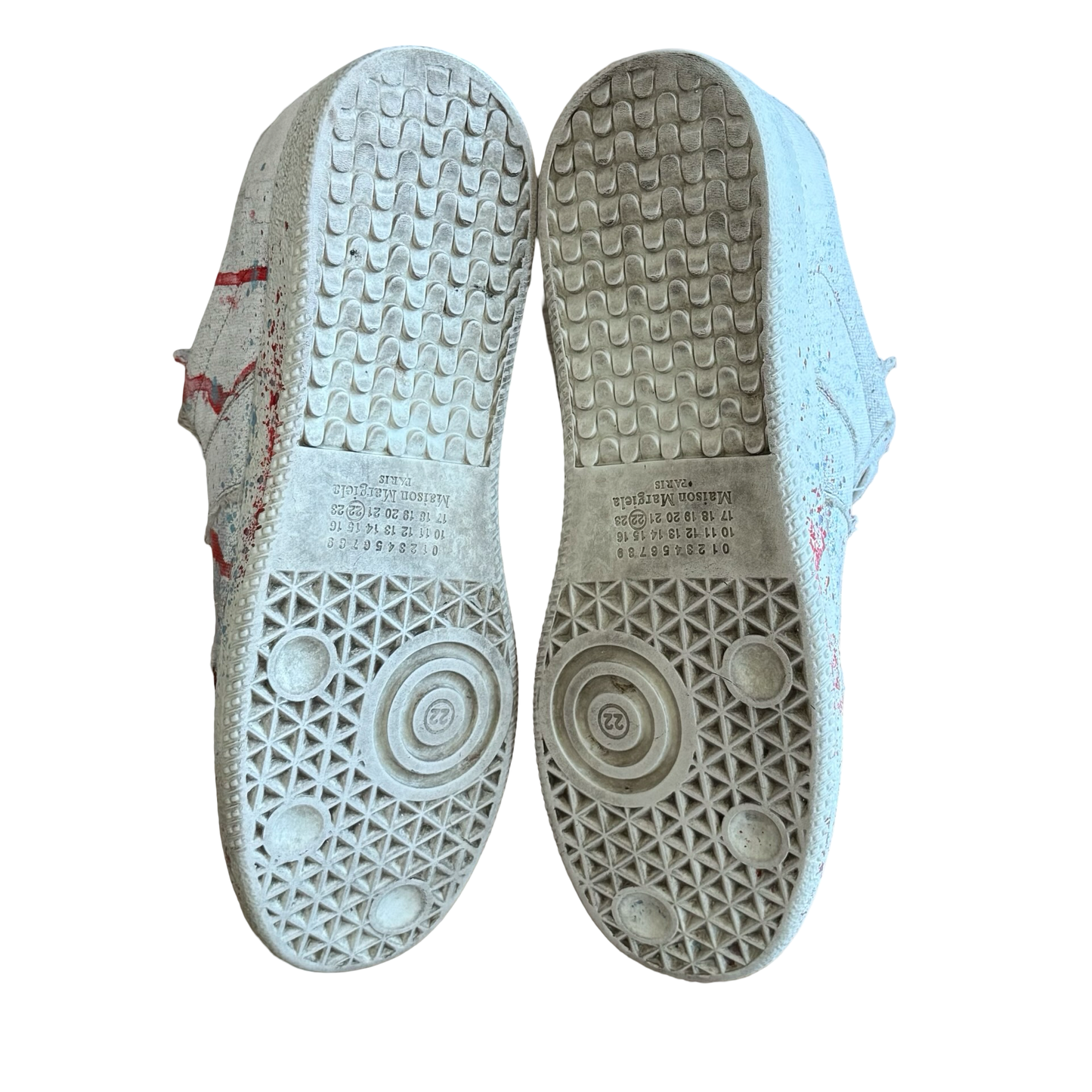 Margiela Paint Splatter Canvas GAT Sneaker SZ 41