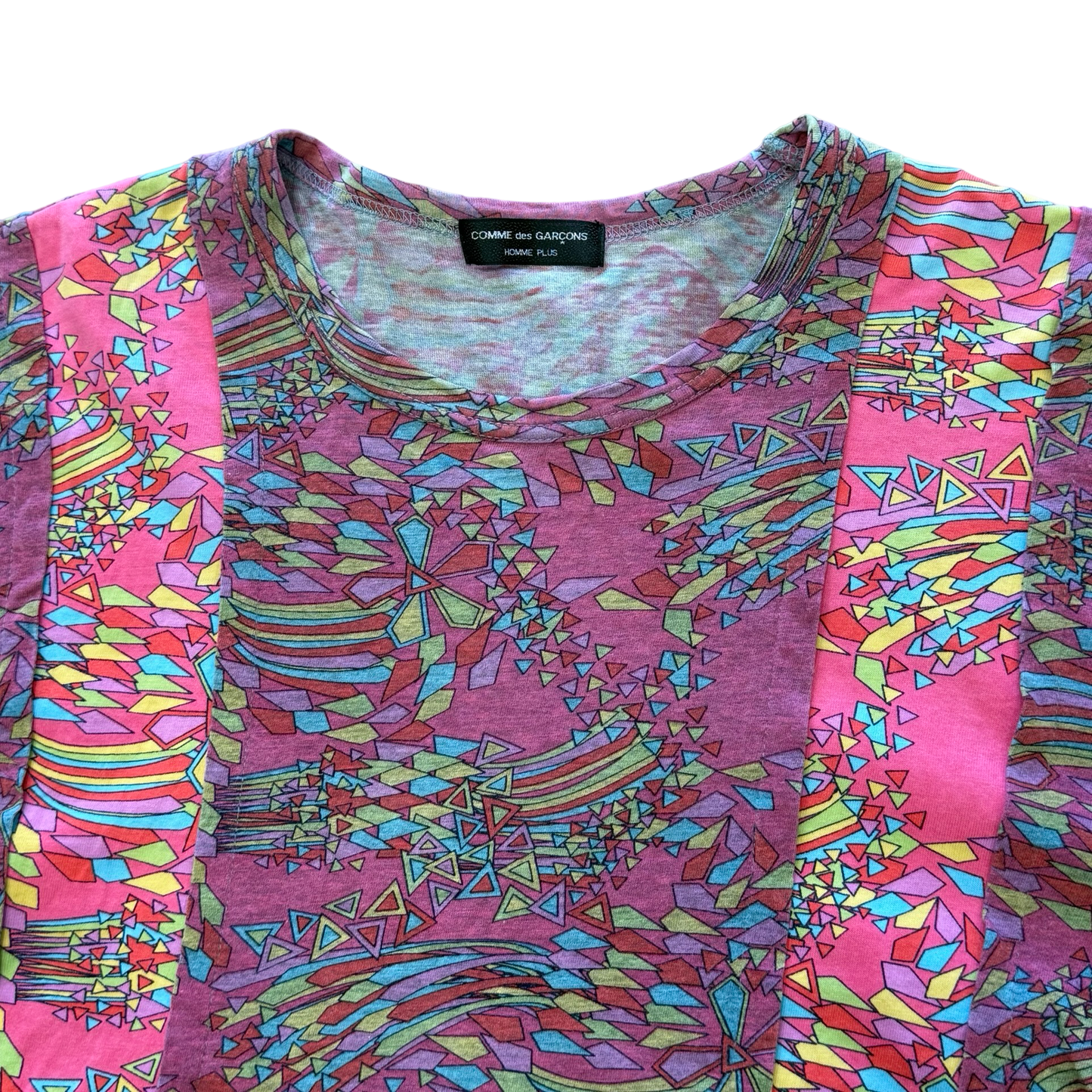 Comme des garçons Reconstructed Psychedelic L/S Shirt AW01 Sz