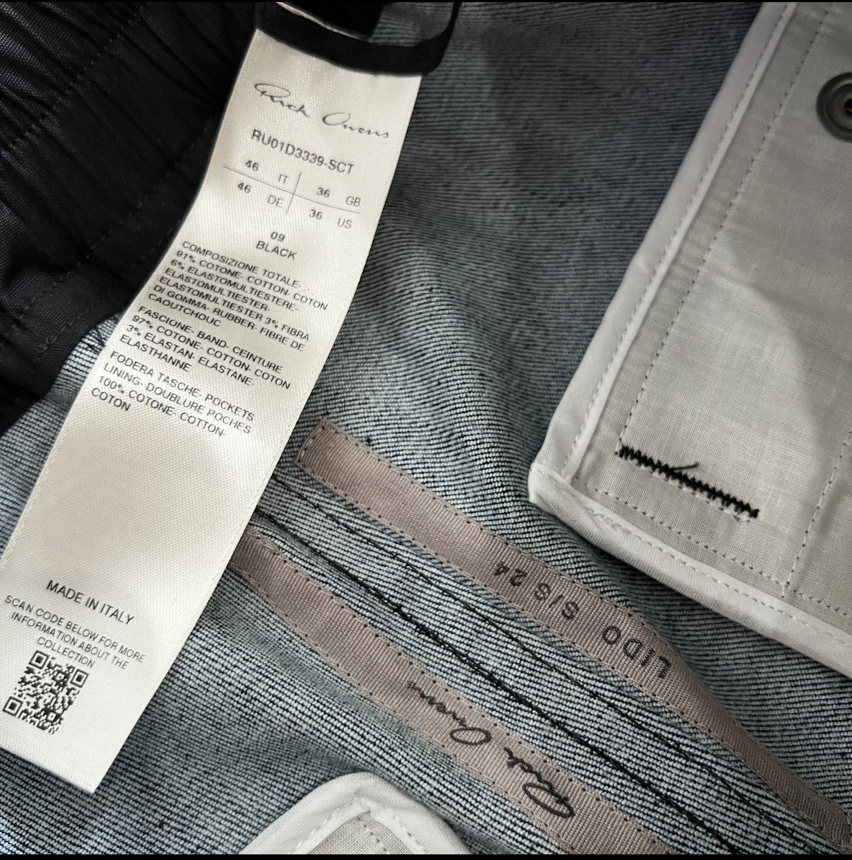 Rick Owens Cargo Bela SS24 Lido SZ 46