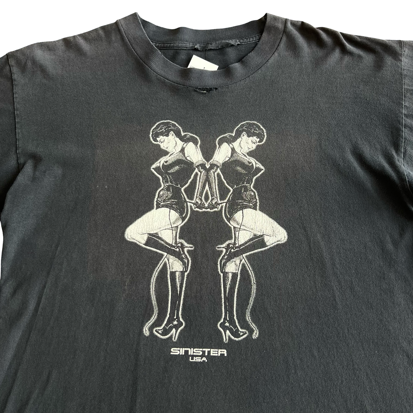 Vintage 90s Sinister USA Dominatrix BDSM T-Shirt SZ XL