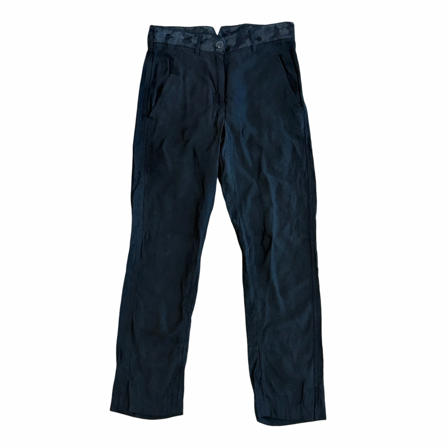 Ann Demeulemeester Floral Waistband Pants Sz 36