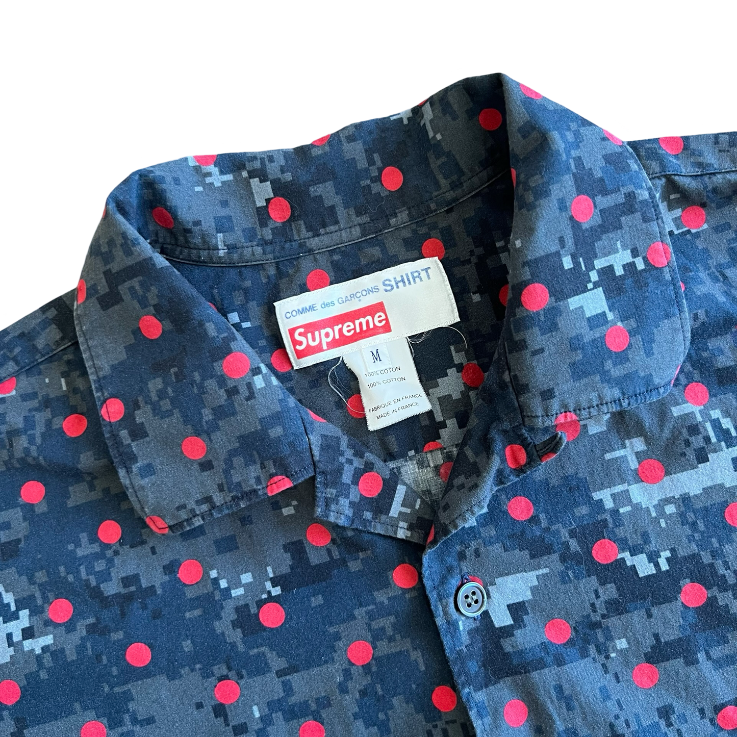 Supreme Polka Dot Digital Camo Button Up SS13 SZ M