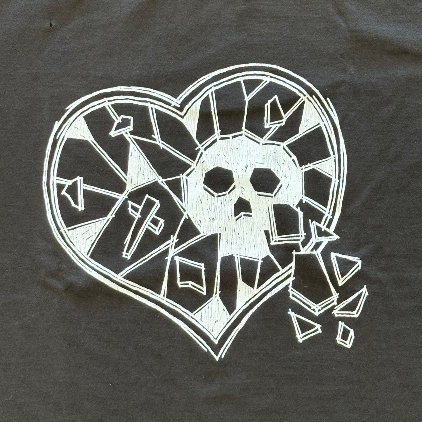 Number (N)ine Distressed Heart/Skull T-Shirt SZ 3