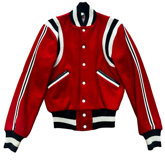 Vintage Wool 1950s King Racing Thrill Varsity Jacket SZ M