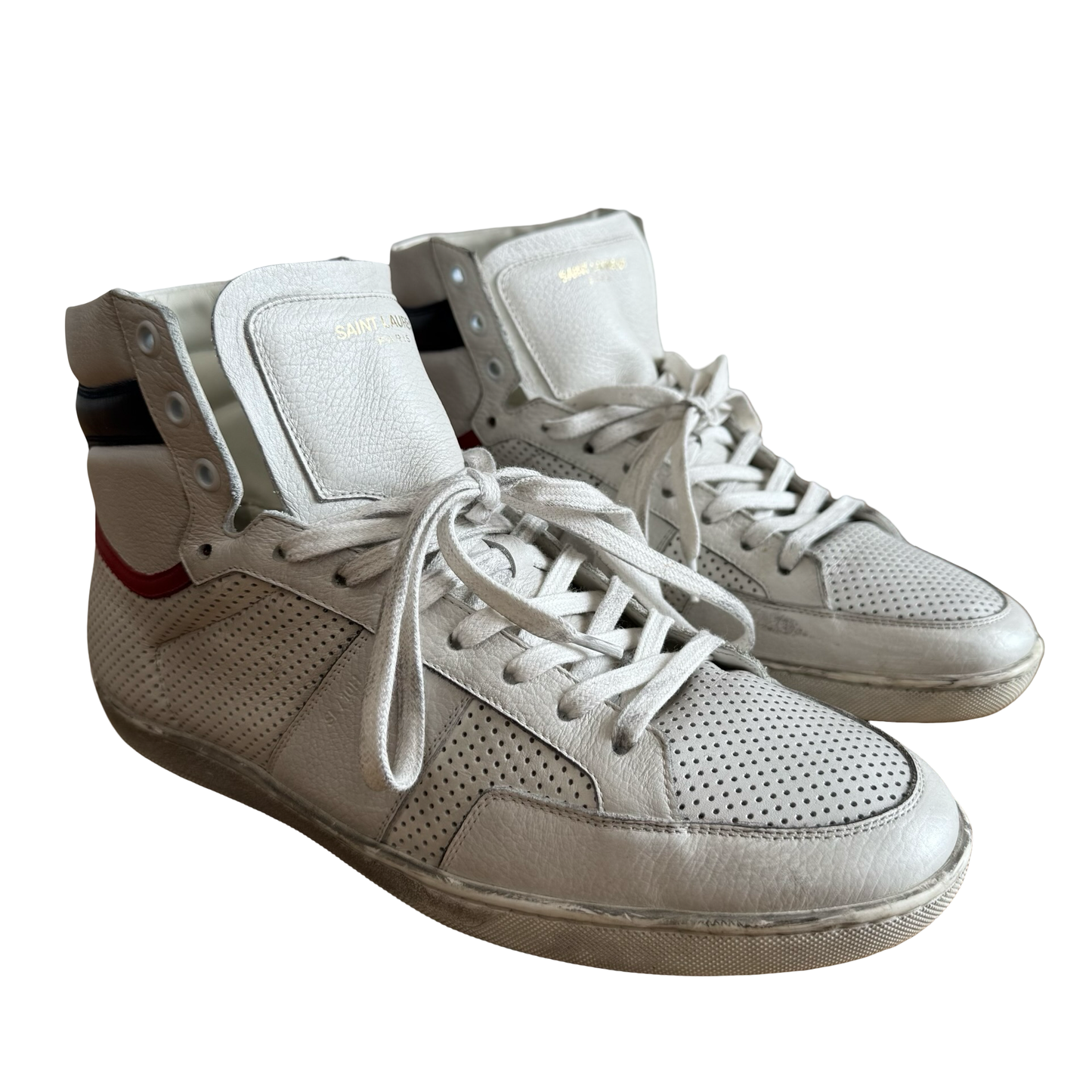 Saint Laurent SL10h Perforated Sneakers SZ 43