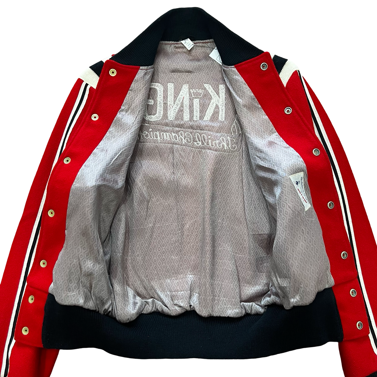 Vintage Wool 1950s King Racing Thrill Varsity Jacket SZ M
