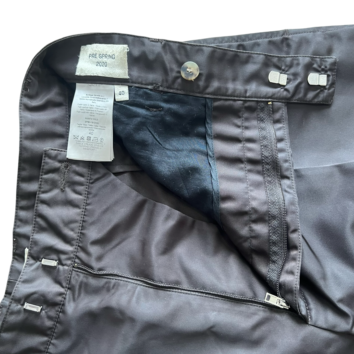 Bottega Veneta Nylon Cargo Pants SS2020 SZ 40