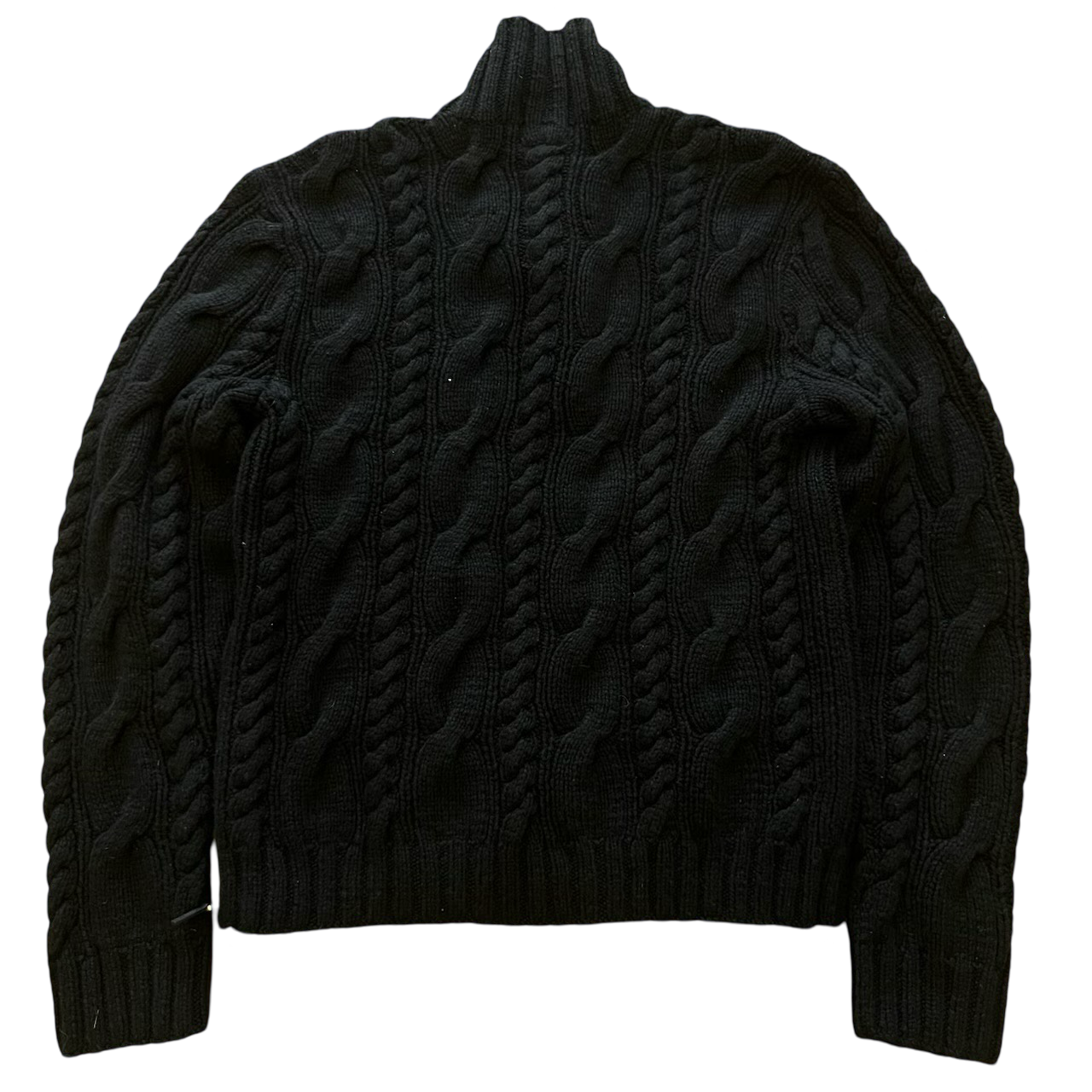 Vintage Polo RLX Cashmere Cable Hand Knit Sweater SZ L