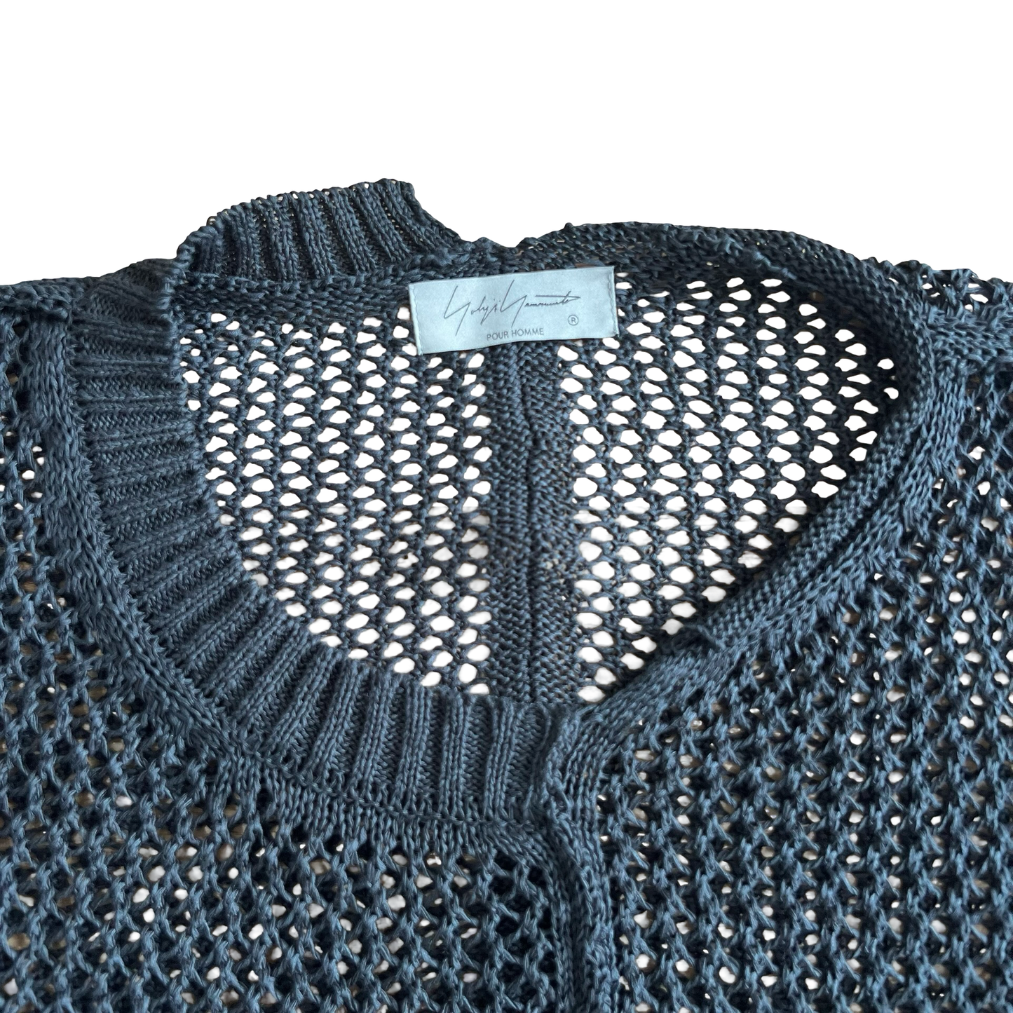 Yohji Yamamoto Loose Gauge Asymmetric Knit Sweater SZ