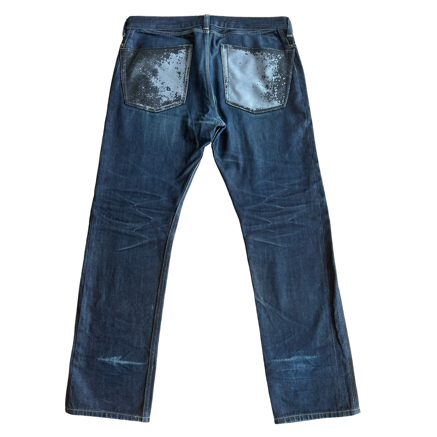 Junya Watanabe Faux Snakeskin Pocket Jeans Sz Large