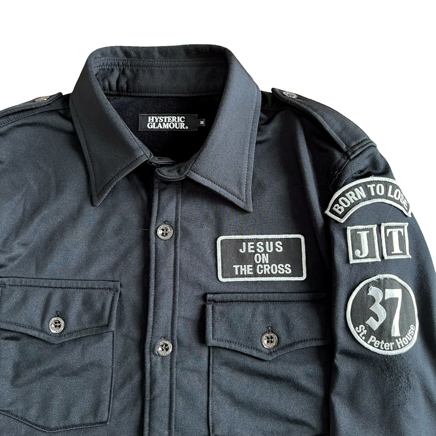 Hysteric Glamour ‘Jesus on the Cross’ Patched Jacket SZ M