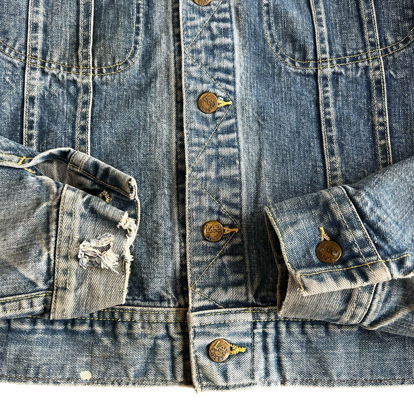 Vintage 1960s Lee Riders 101-J Jean Jacket SZ 42 Long