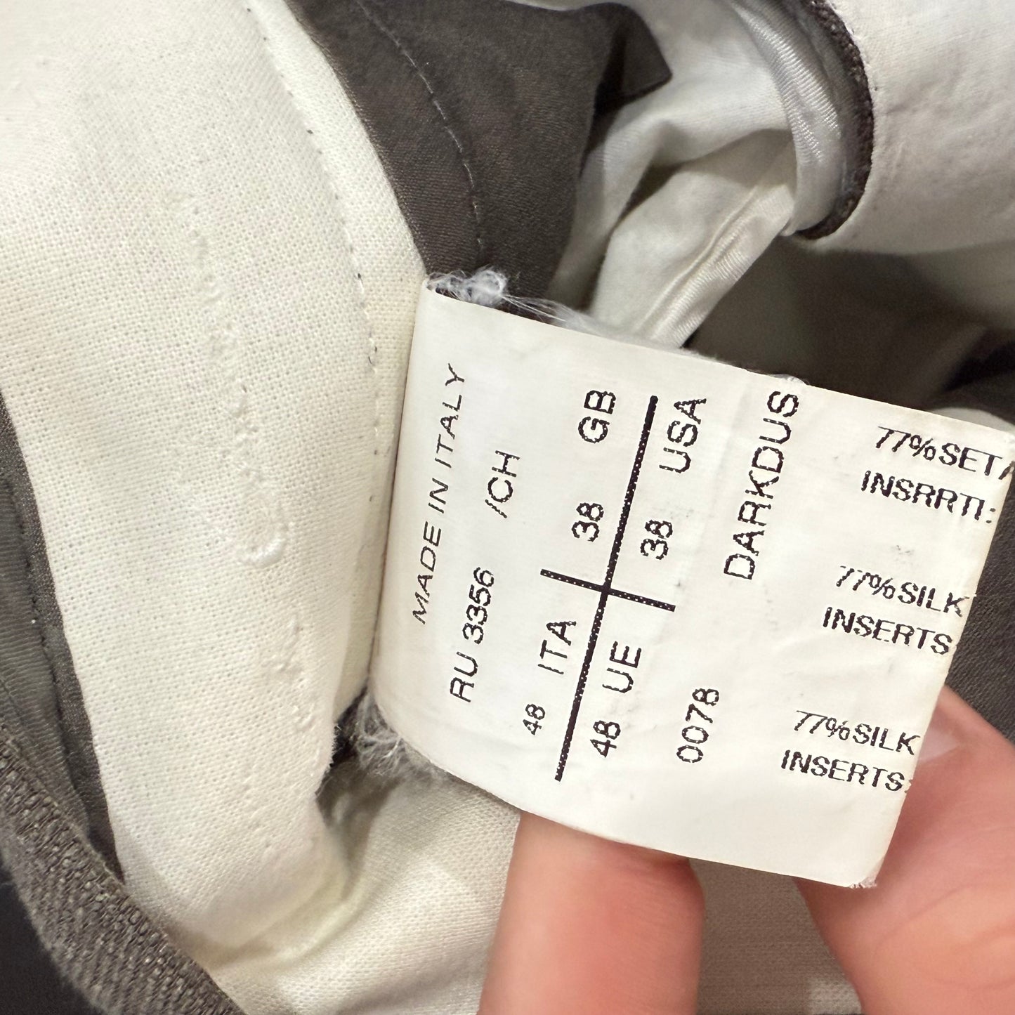 Rick Owens Dust Long Astair Sz 48