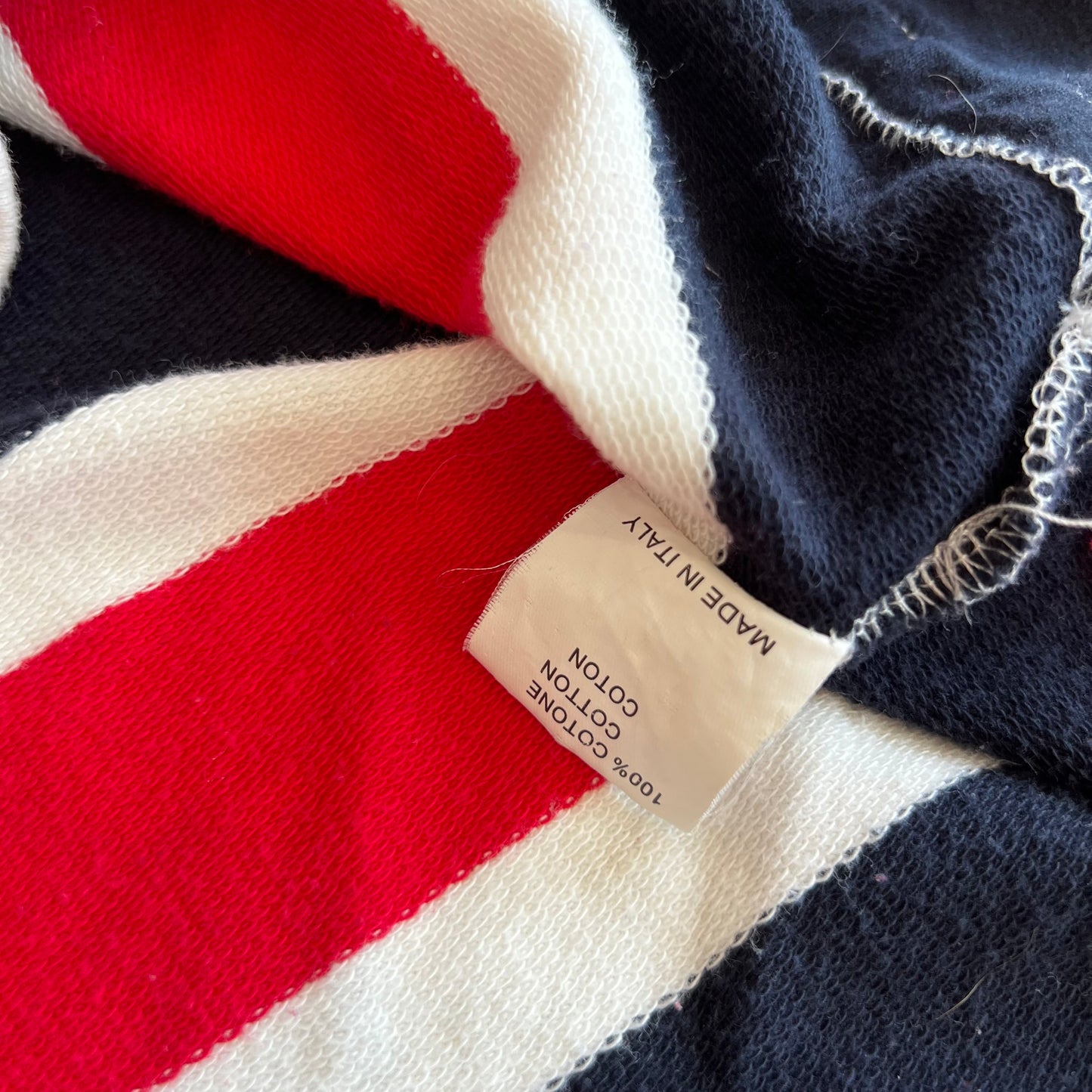 Vivienne Westwood Striped Asymmetric Paneled High Neck Sweater SZ 3