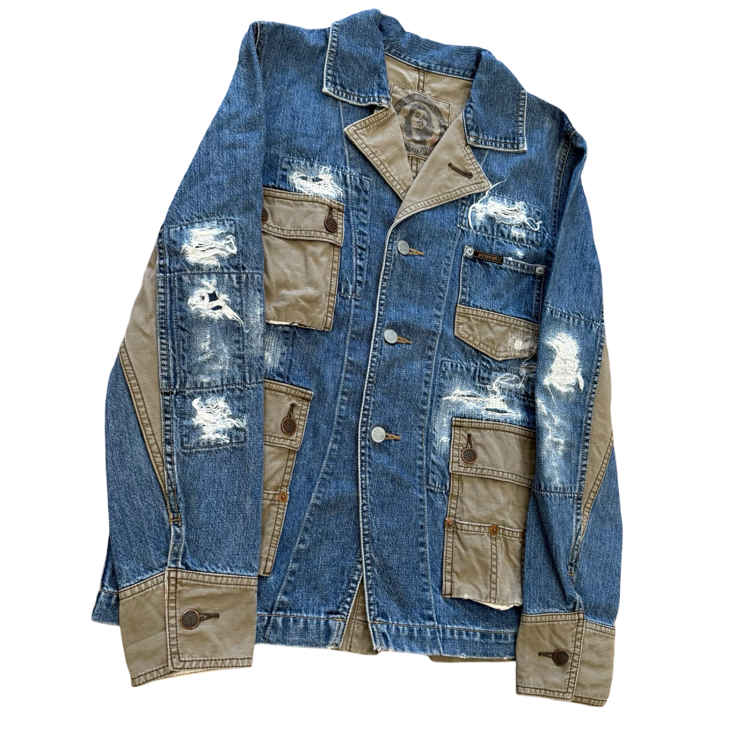 Hysteric Glamour Reconstructed Denim Jacket Sz Small