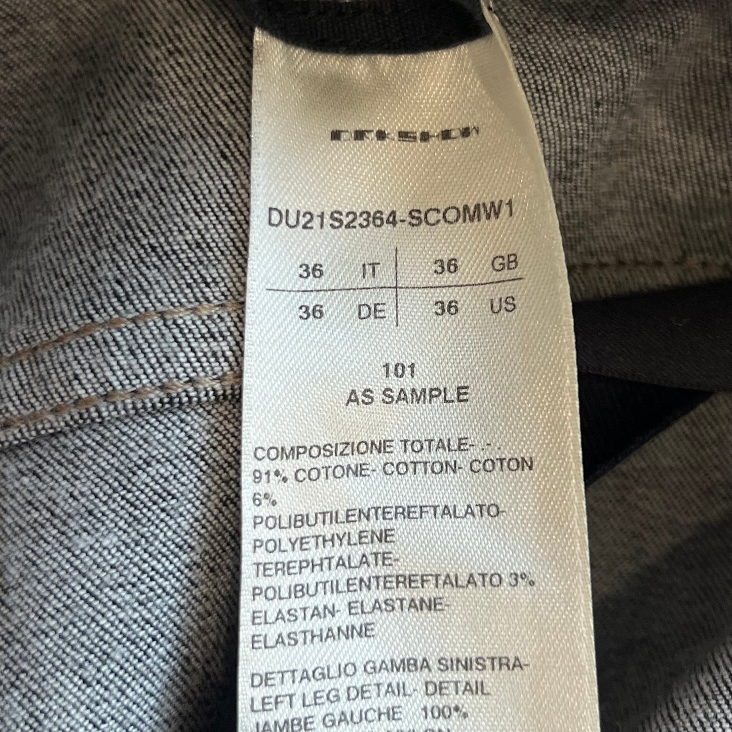 Rick Owens Tyrone Cut Paneled Denim SZ 36