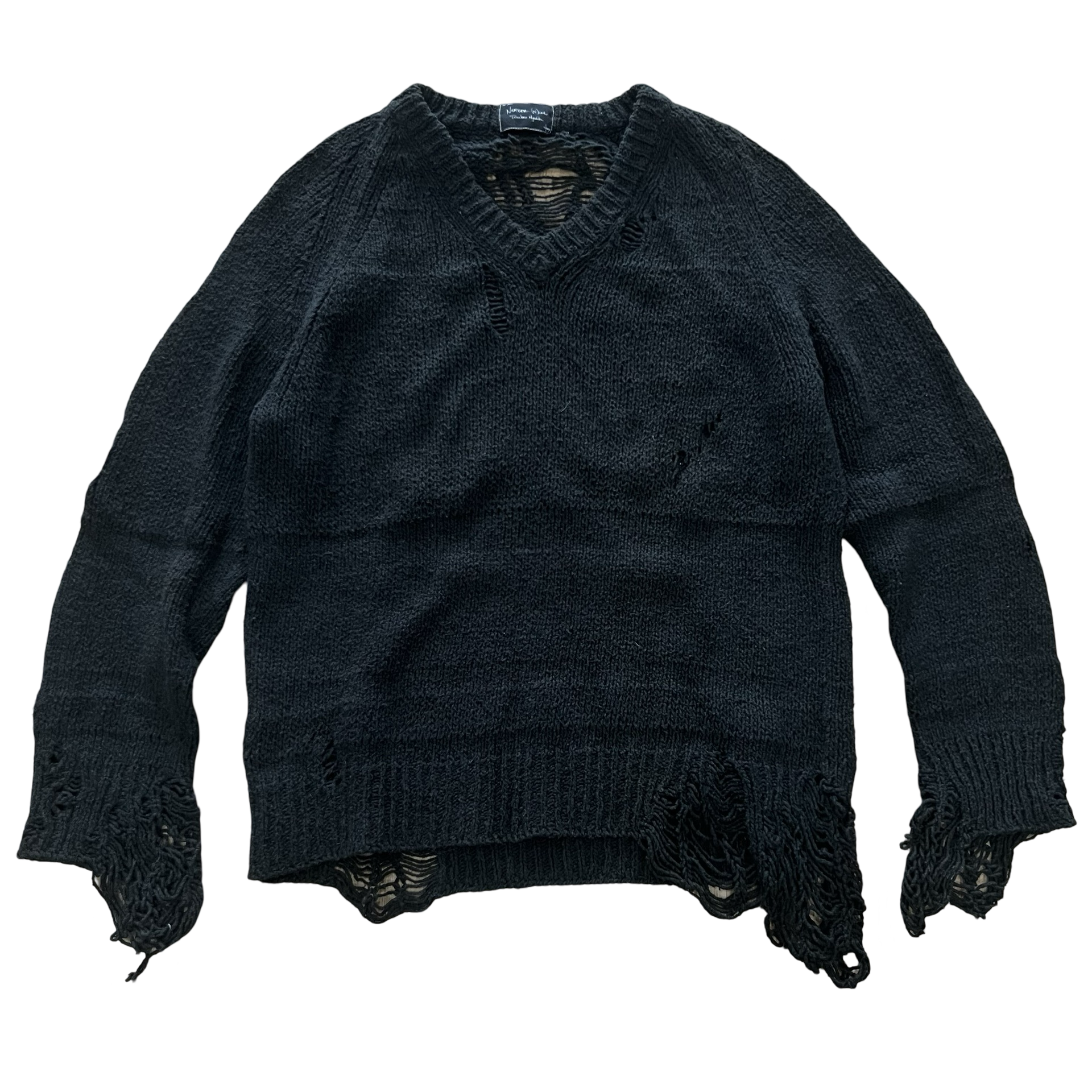 archive NUMBER NINE grunge knit 3サイズ archive NUMBER NINE grunge