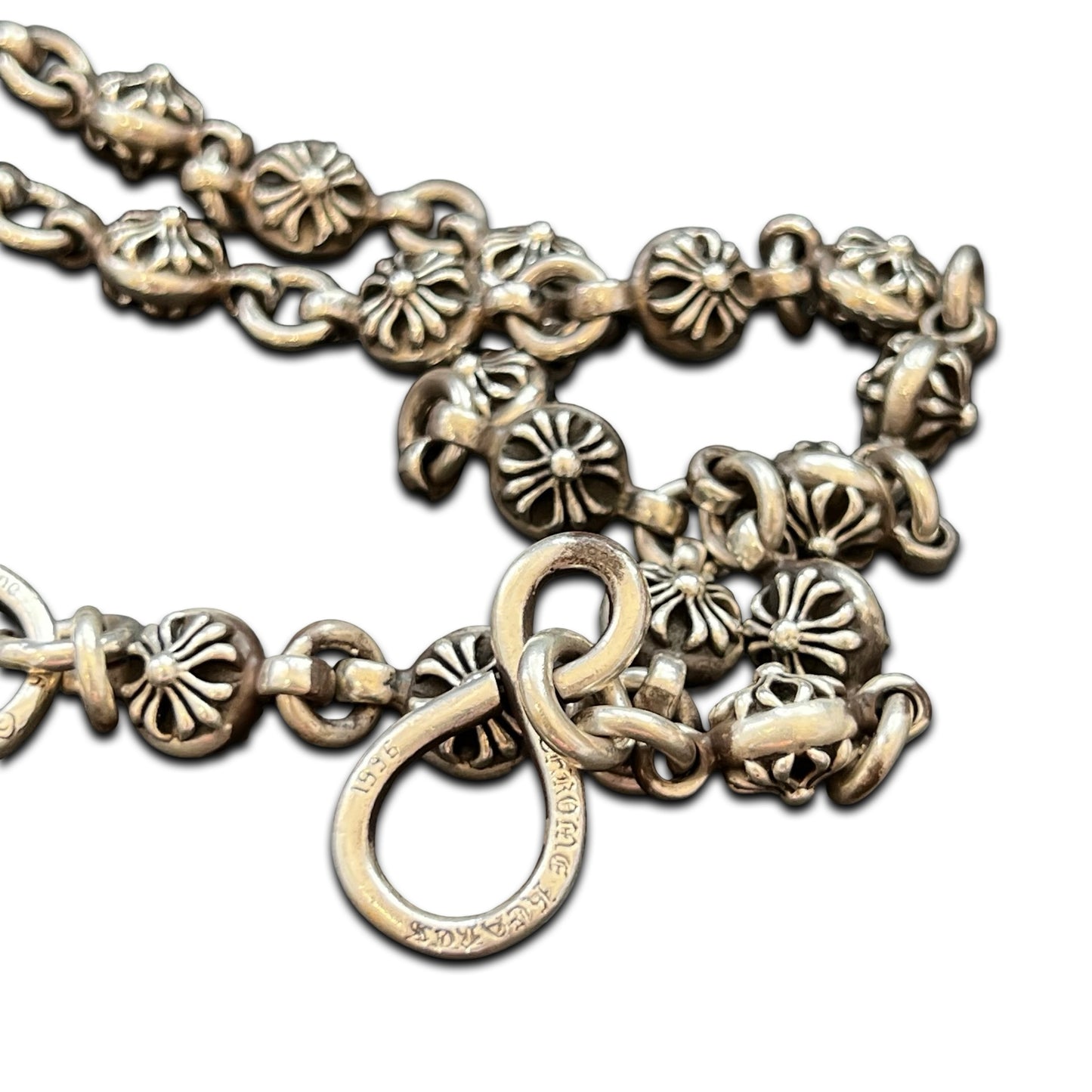 Chrome Hearts Plus Ball Fleur Pendant Wallet Chain