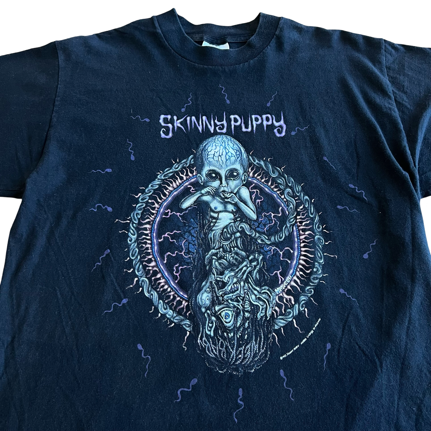 Vintage 90s Skinny Puppy 1993 Band T-Shirt SZ L