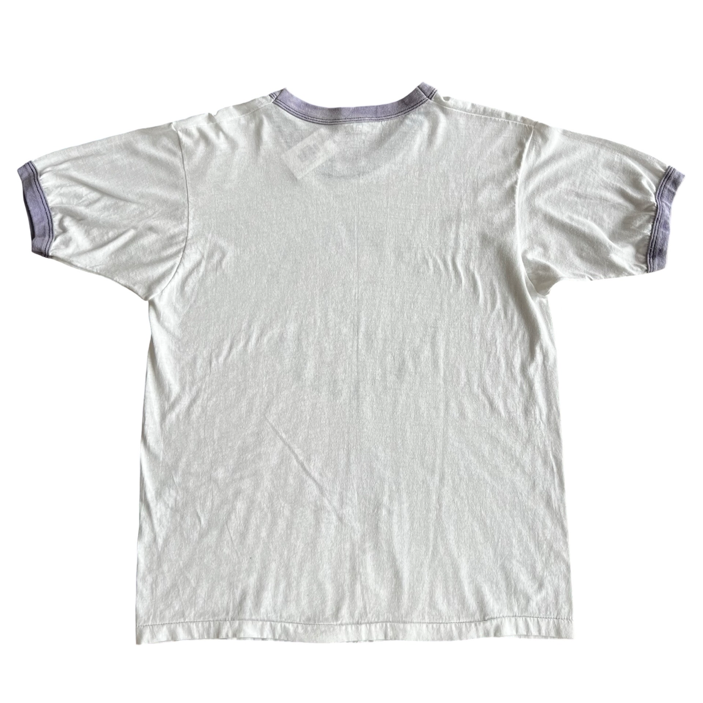 Vintage 80s Ursuline Montessori School Art tyle Ringer T-Shirt SZ L