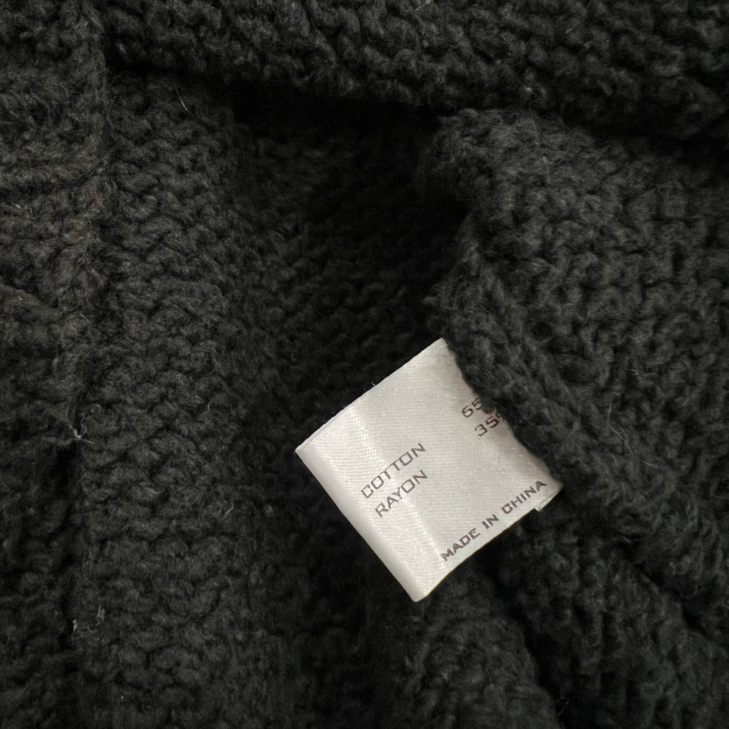 Number (N)ine "Touch Me I'm Sick" Black Distressed Knit Sweater AW03 SZ 3