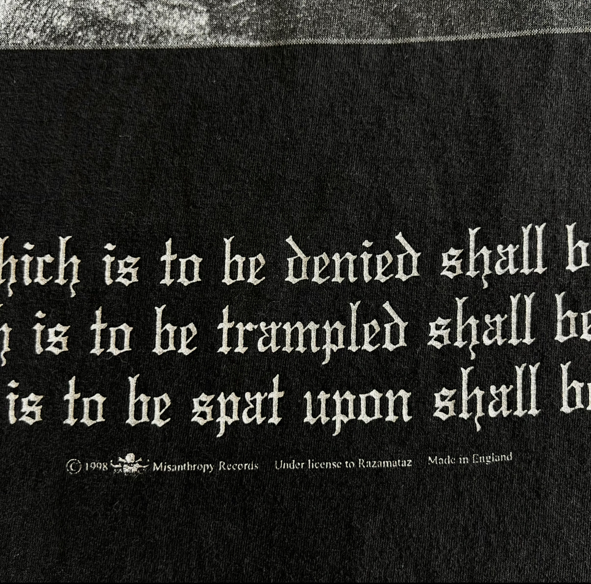 Vintage 90s Burzum "Hvis Lyset" Long Sleeve T-Shirt SZ XL