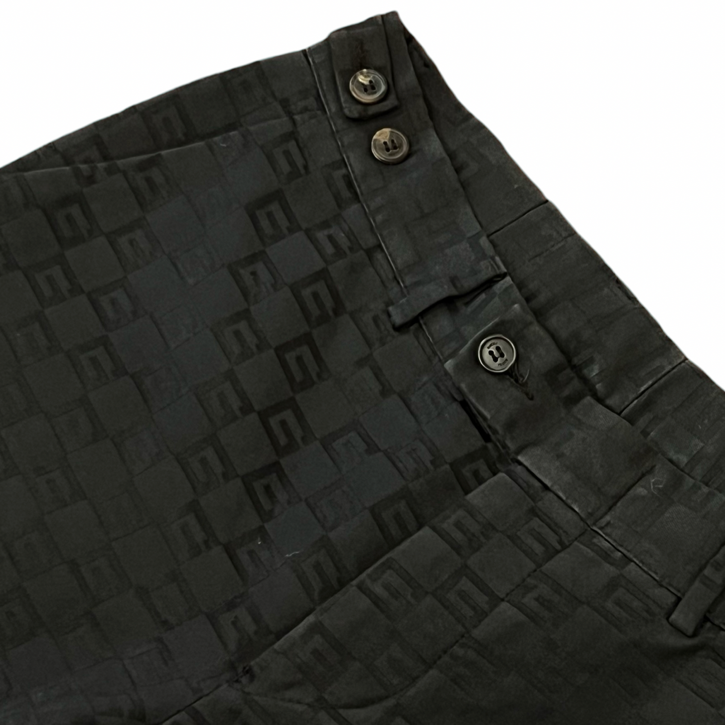 Gucci by Tom Ford Black Monogram Pants SZ 48