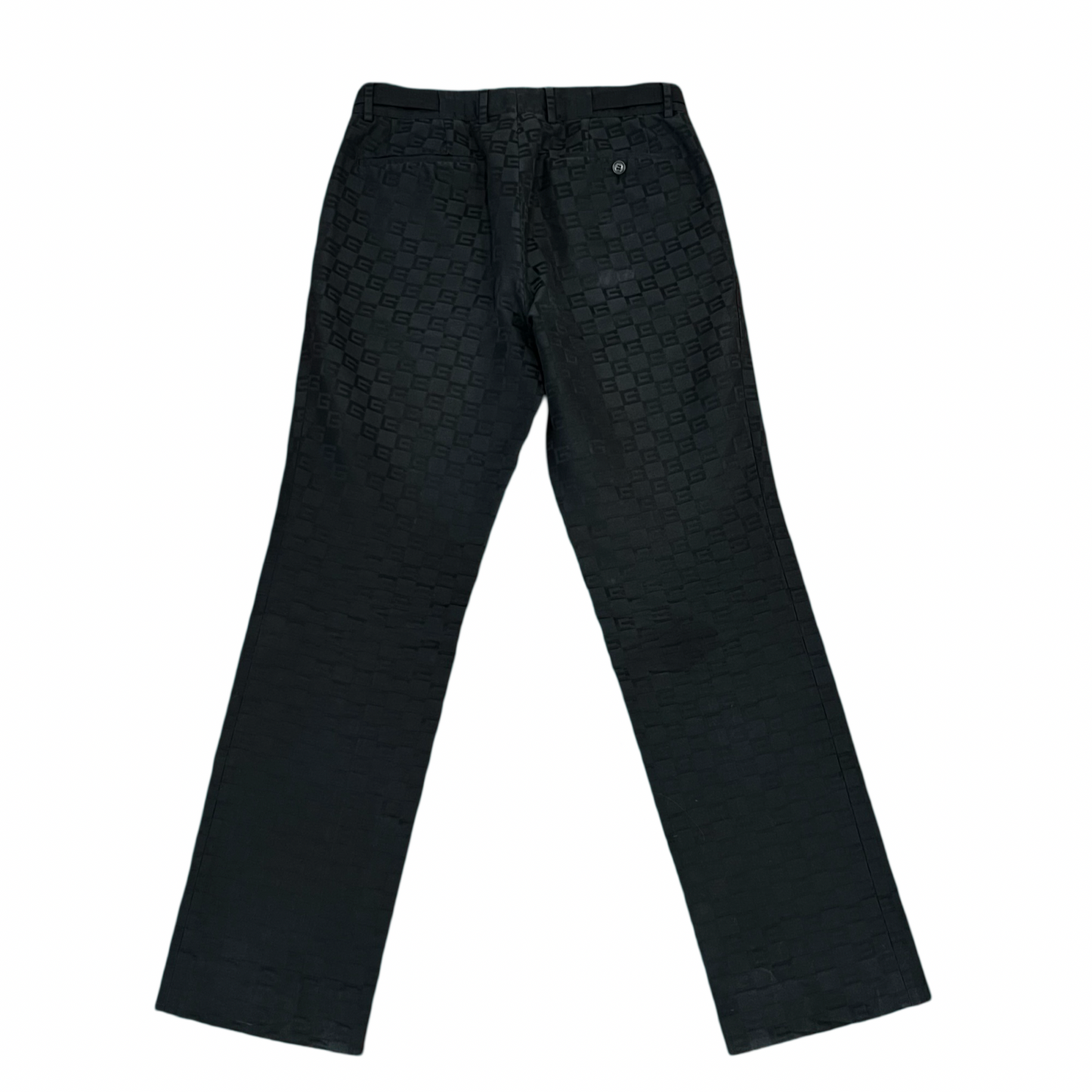 Gucci by Tom Ford Black Monogram Pants SZ 48