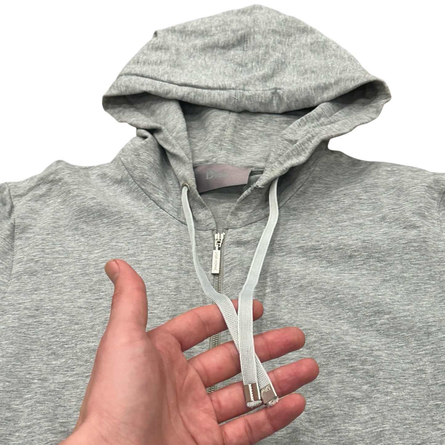 Dior Homme Grey Zip-up Hoodie AW05  Sz Large