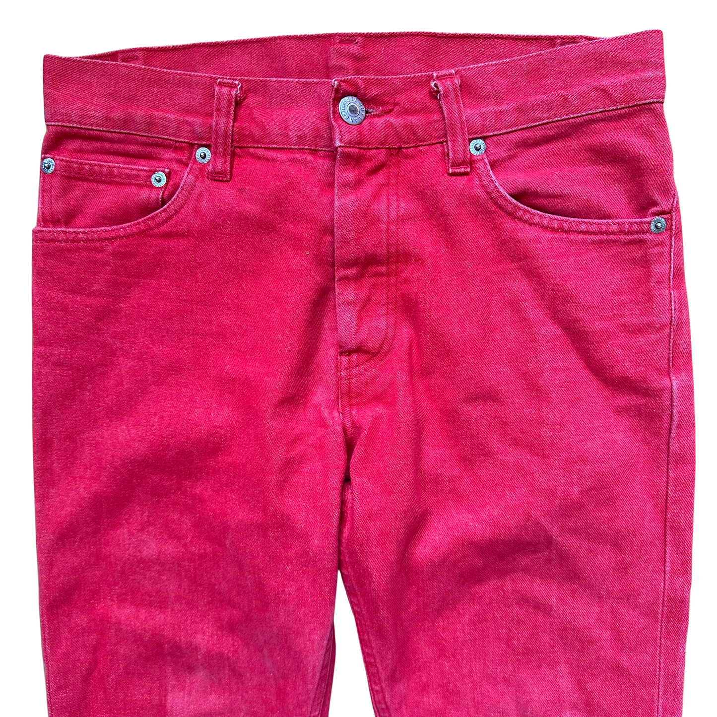 Helmut Lang Brick Red denim 1996