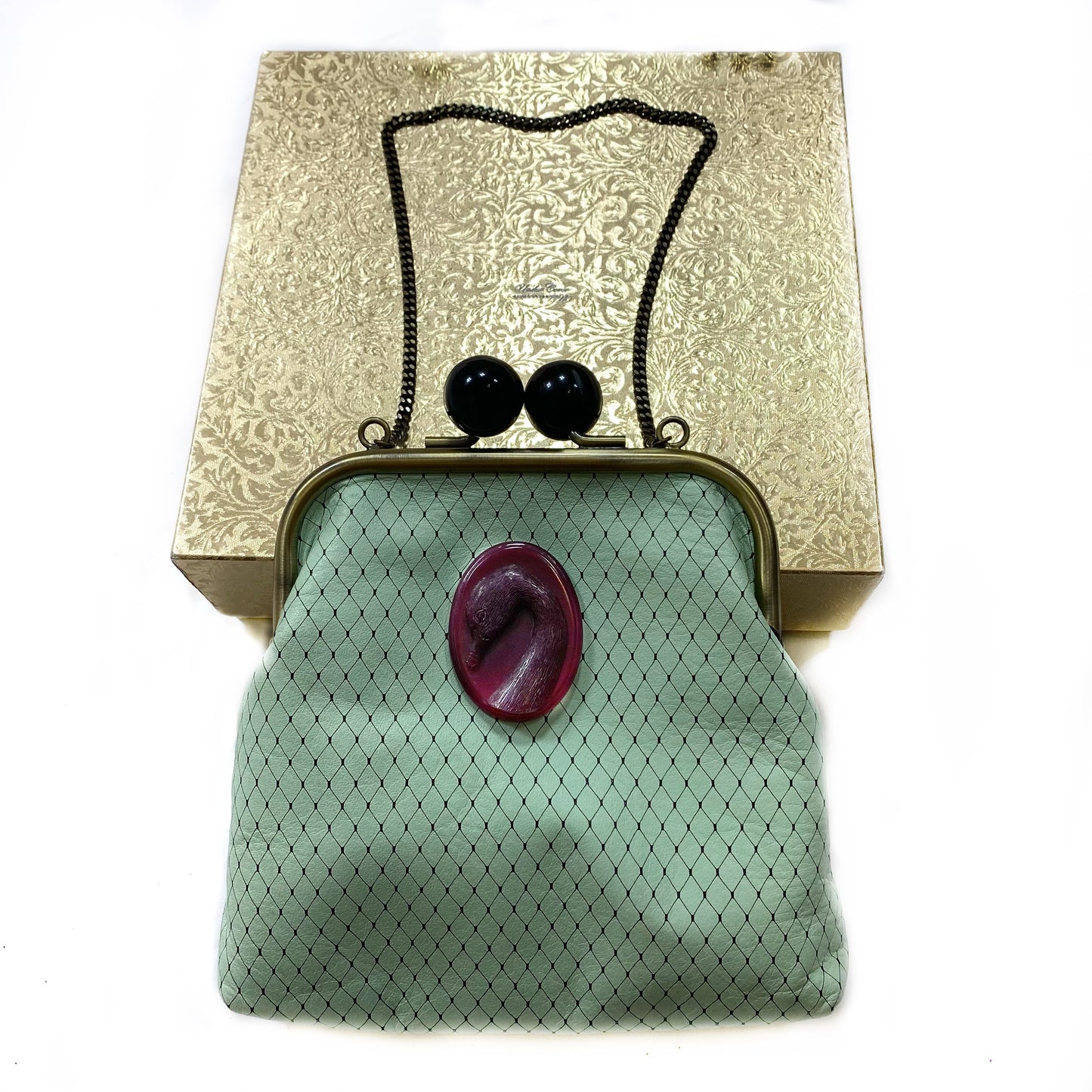 Undercover Leather Swan Purse S/S15
