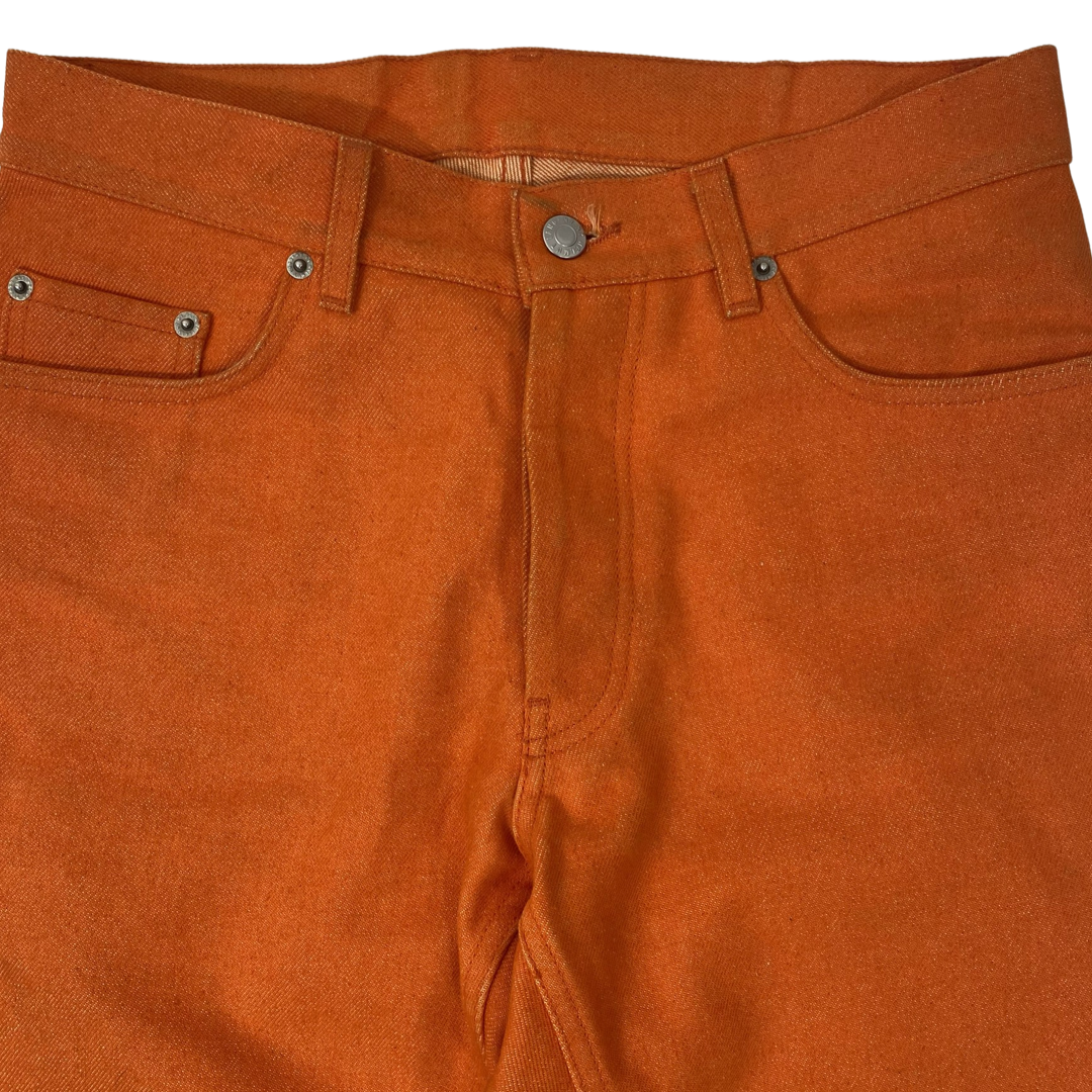 Helmut Lang Orange Raw Denim SS00 Sz 29