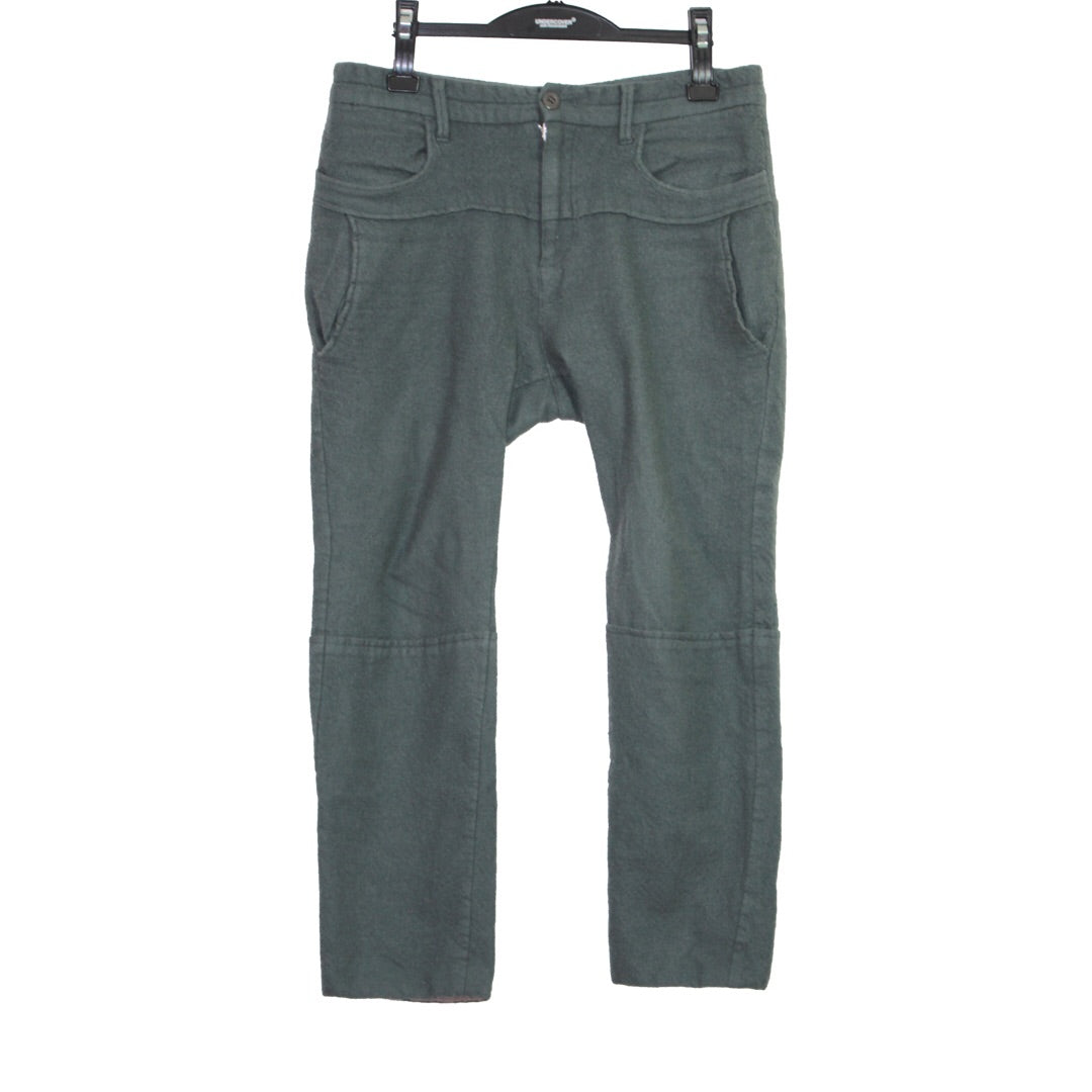 Undercoverism cropped paneled trousers