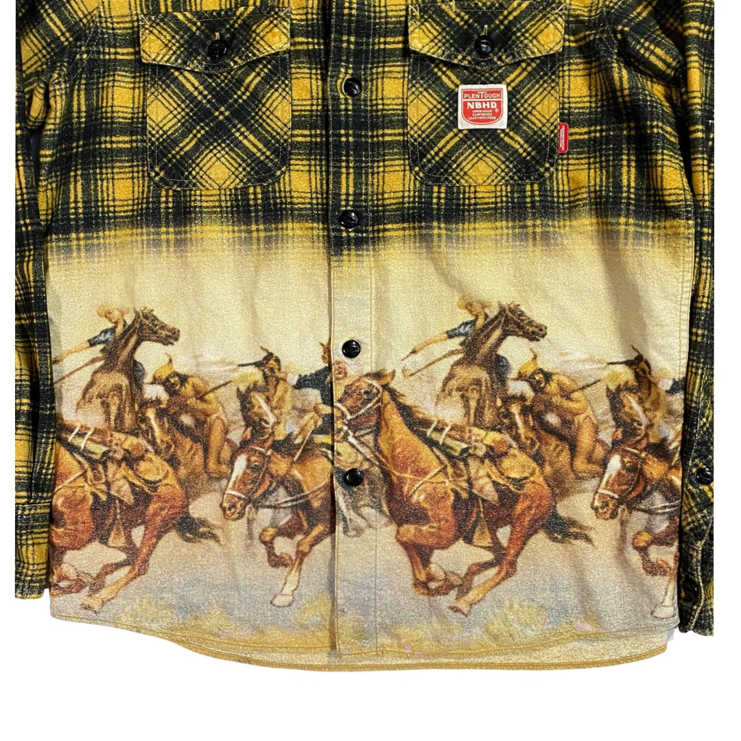 Neighborhood Japan Western Print Flannel Size Small