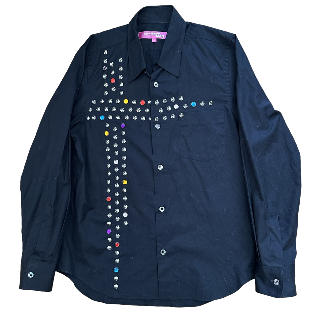 Junya Watanabe Studded Button-up AW02 Sz Medium