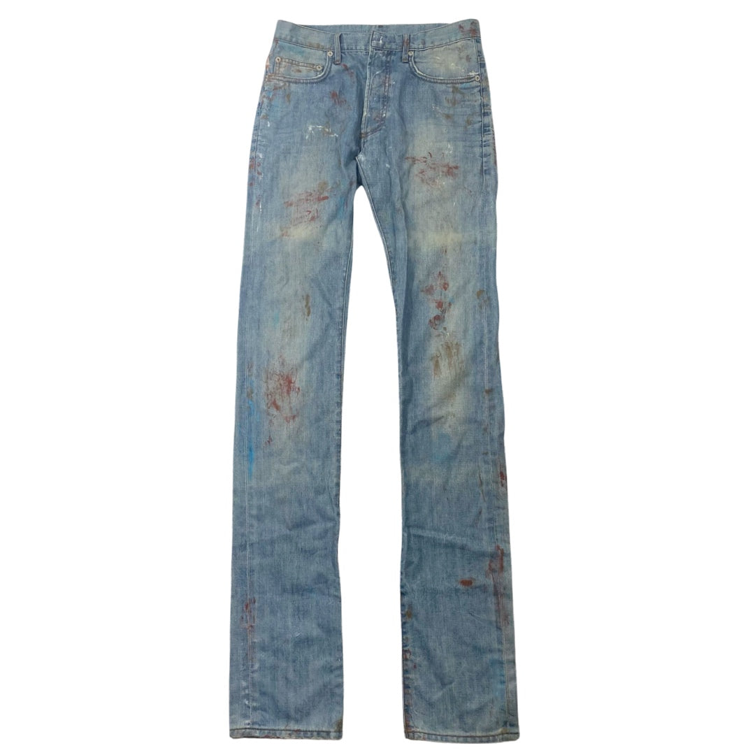 Dior Homme Paint Splatter denim SS10 Sz 29 – Final Blow 