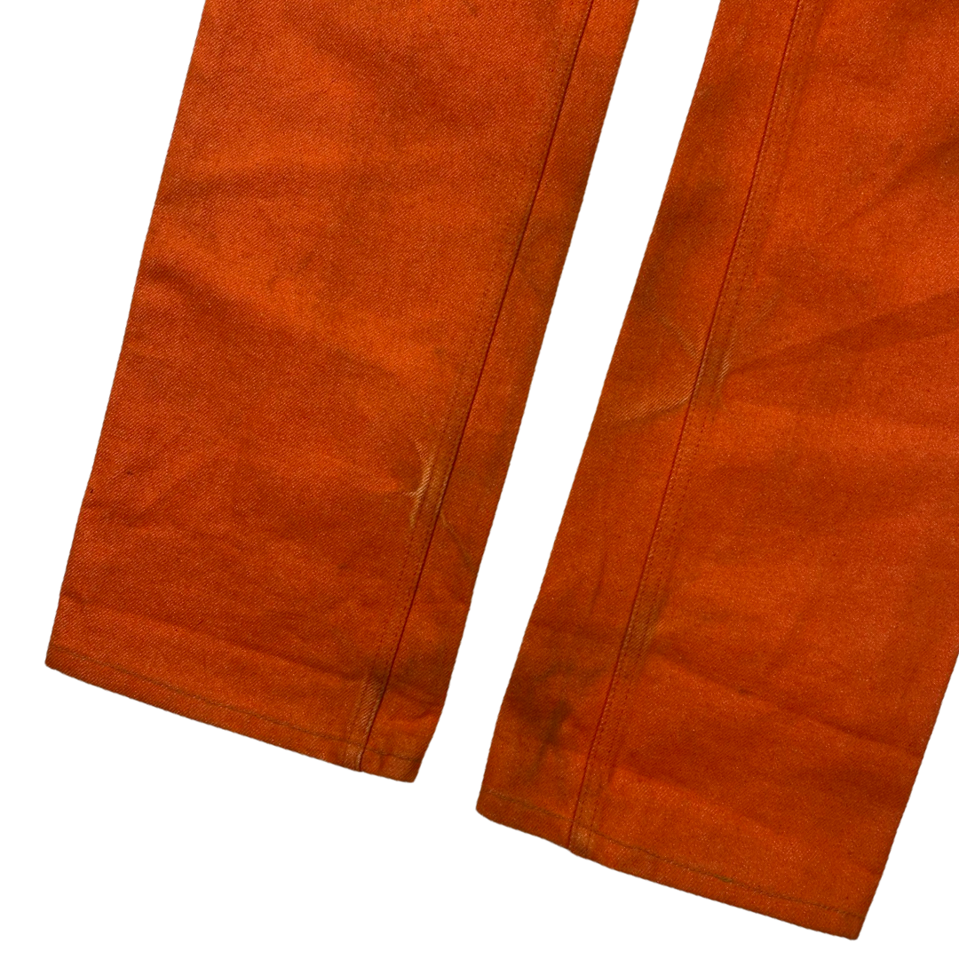 Helmut Lang Orange Raw Denim SS00 Sz 29