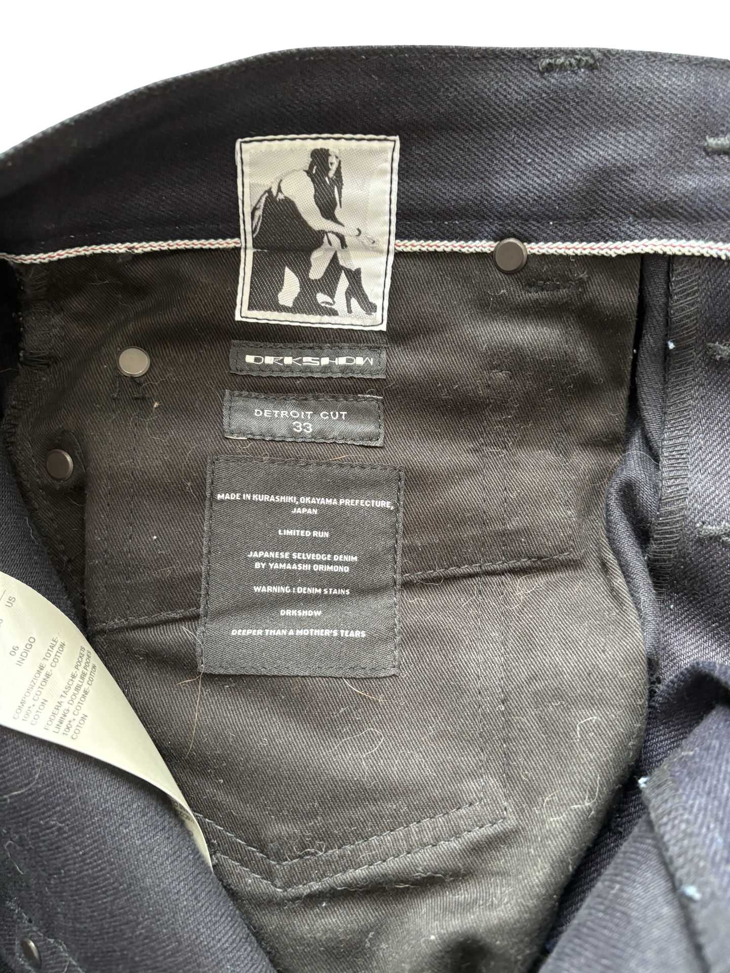 Rick Owens MIJ Indigo Detroits SZ 32