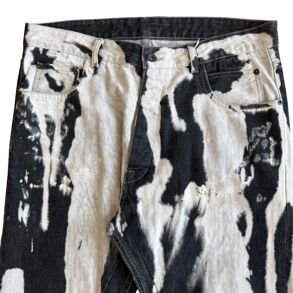 Rick Owens Bleach Vomit Torrence Denim AW16 SZ 34 – Final Blow