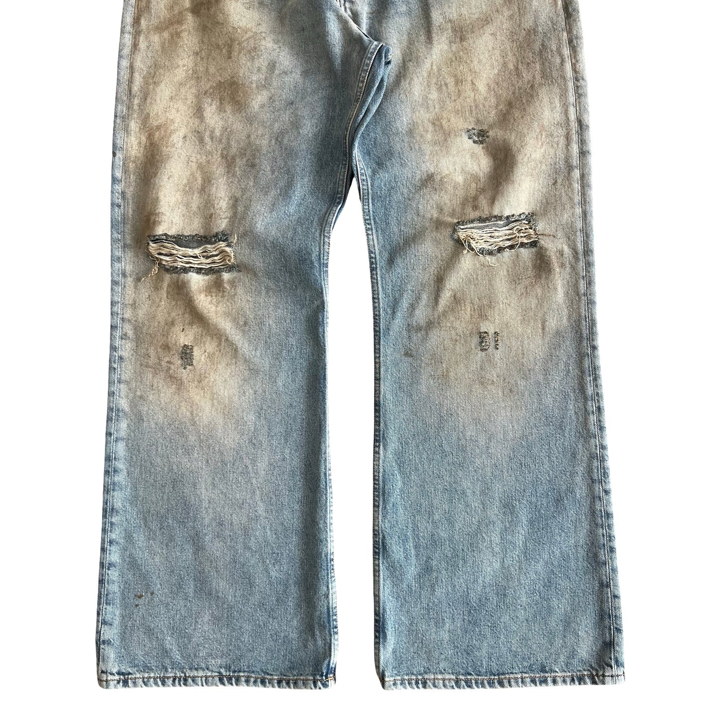 Acne Studios 2021 Distressed Mudwash Denim SZ 34