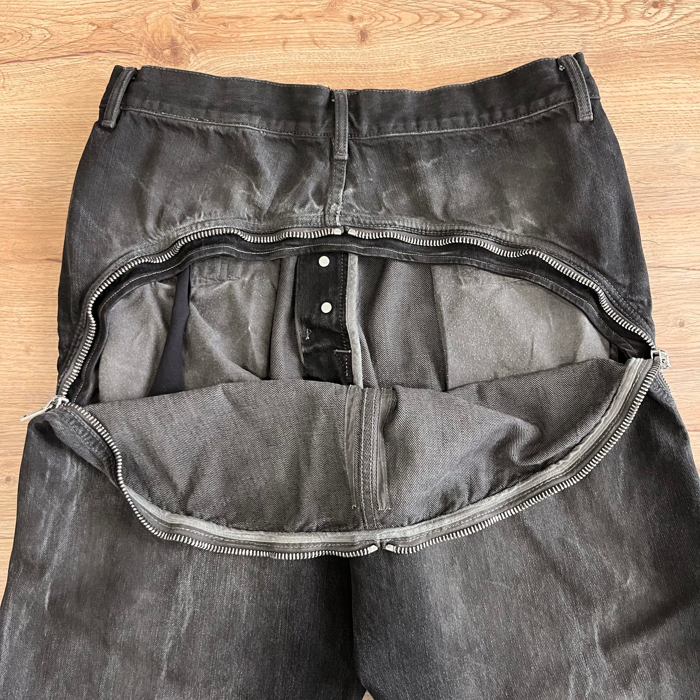 Rick Owens Dark Dust Banana Bolan Denim SZ 33